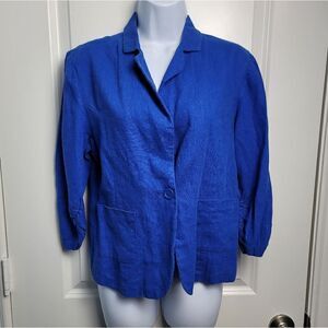 LAST KISS Ruched Sleeved Blazer